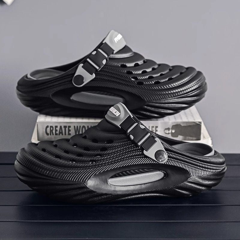 OwenGrid Mens Non-Slip Waterproof Thick-Soled Beach Shoes