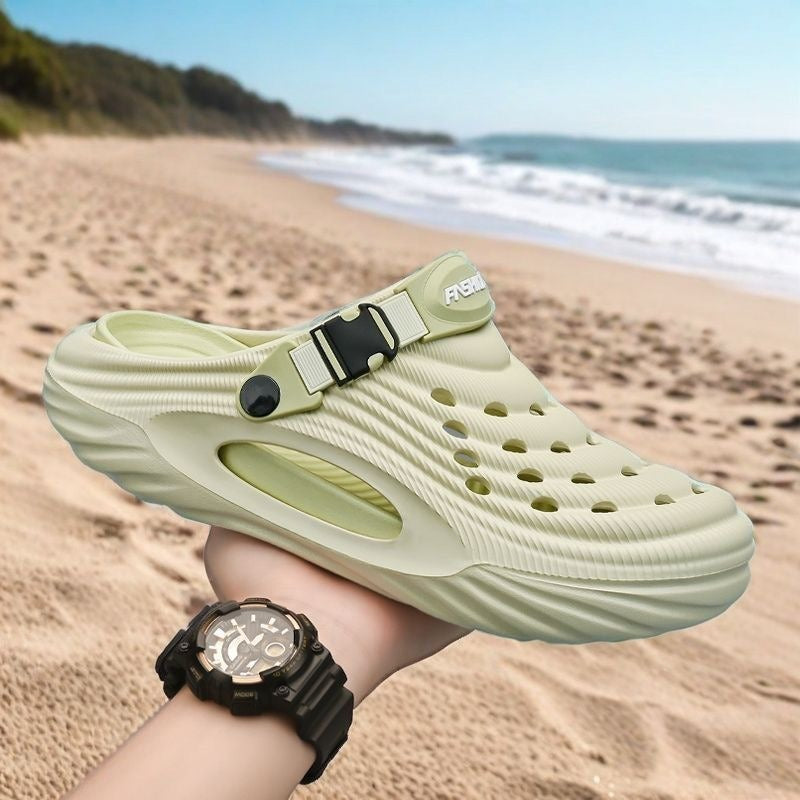 OwenGrid Mens Non-Slip Waterproof Thick-Soled Beach Shoes