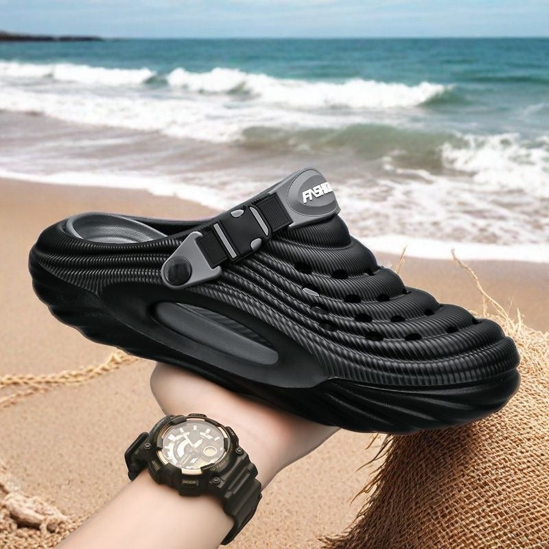 OwenGrid Mens Non-Slip Waterproof Thick-Soled Beach Shoes