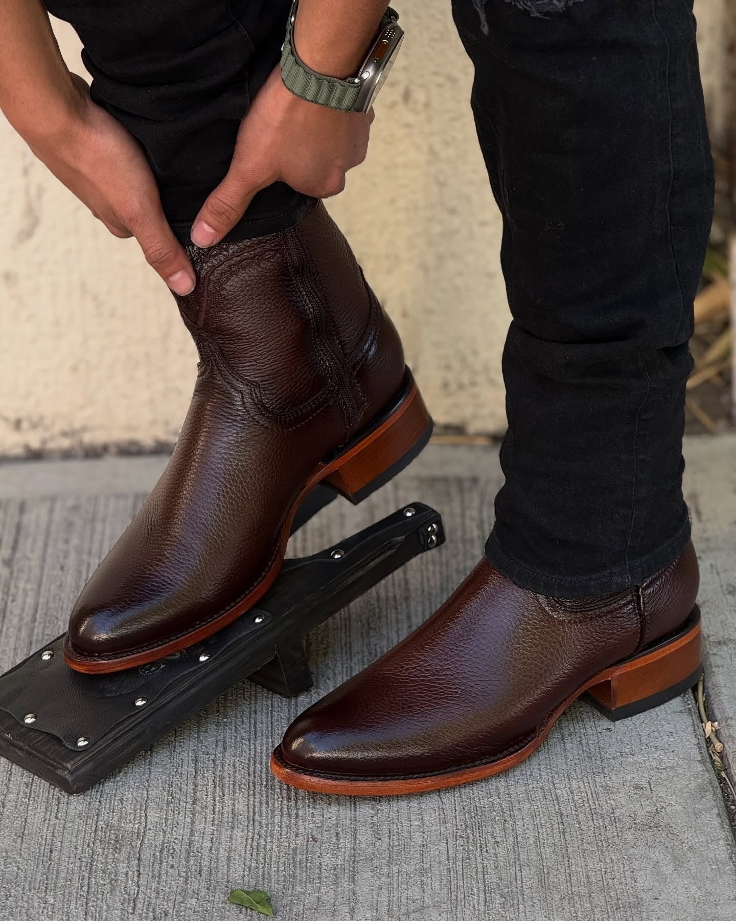 Men's Venado Deerskin Leather Ankle Boots