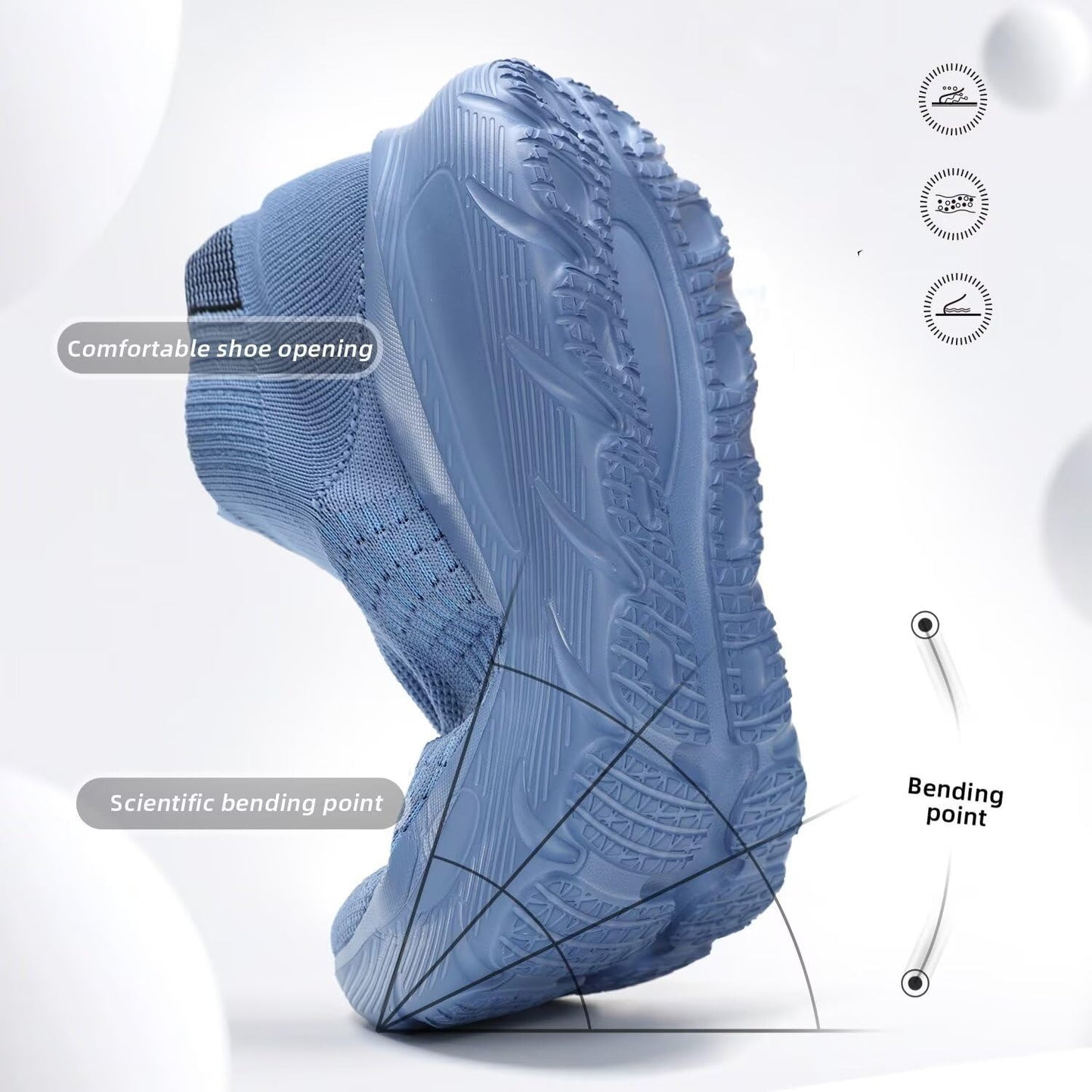 OwenGrid Men's Lightweight Leisure Slip on Mesh Shoes