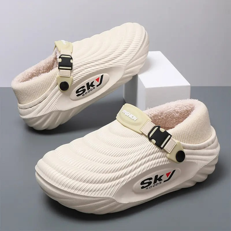 OwenGrid New Men's Thick Warm Winter & Autumn Cotton Slippers