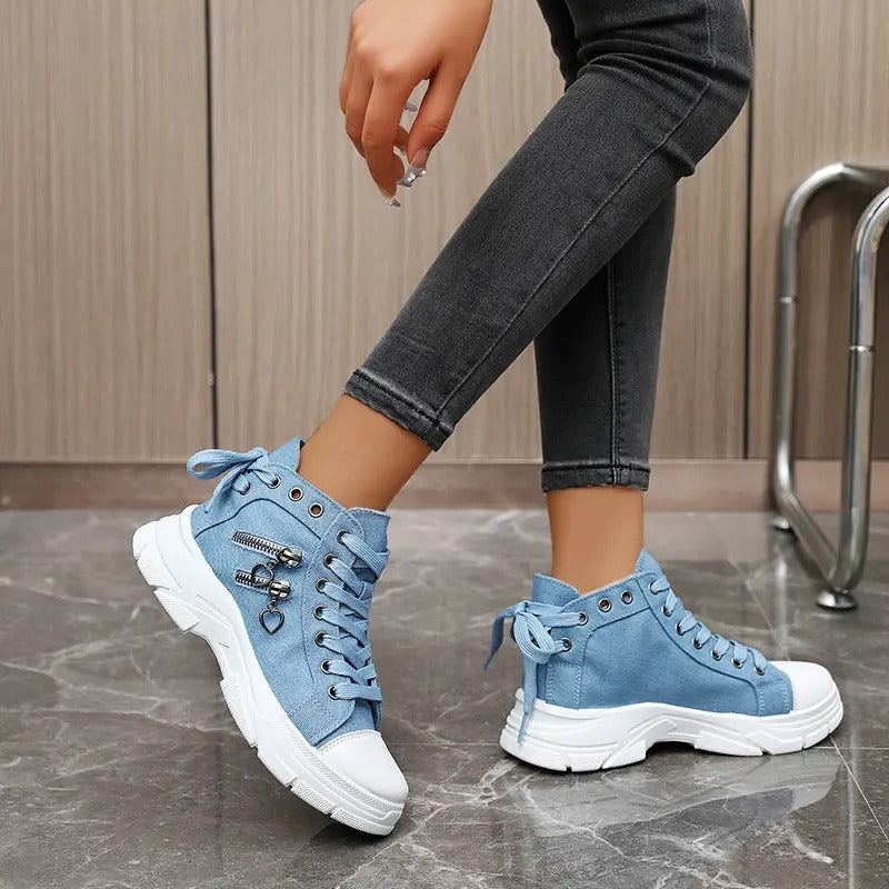 Women's High Top Canvas Sneakers