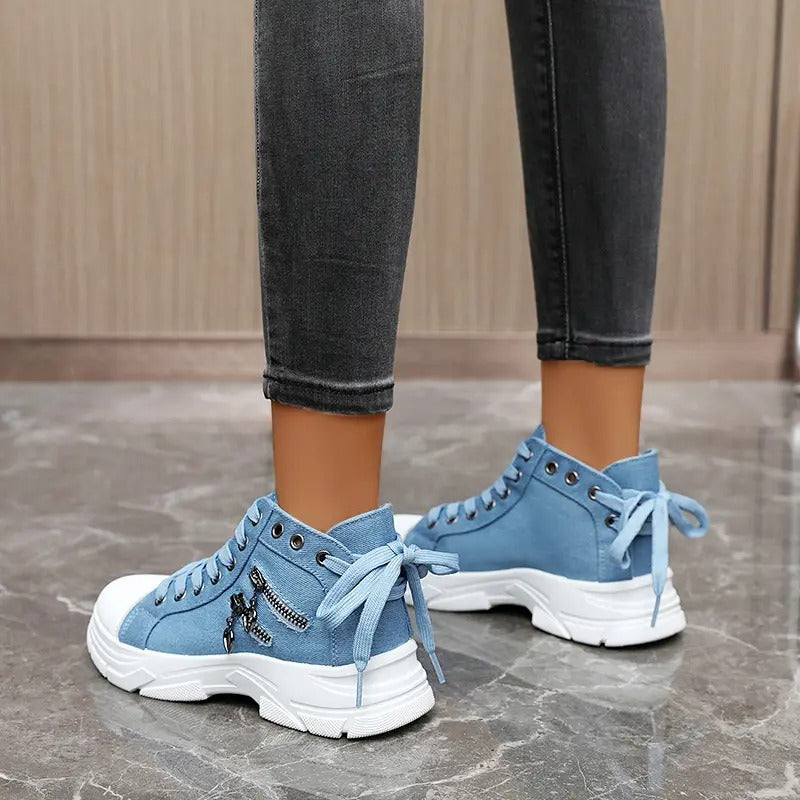 Women's High Top Canvas Sneakers