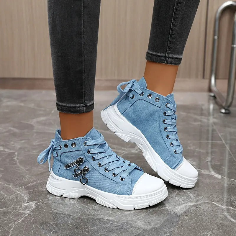 Women's High Top Canvas Sneakers