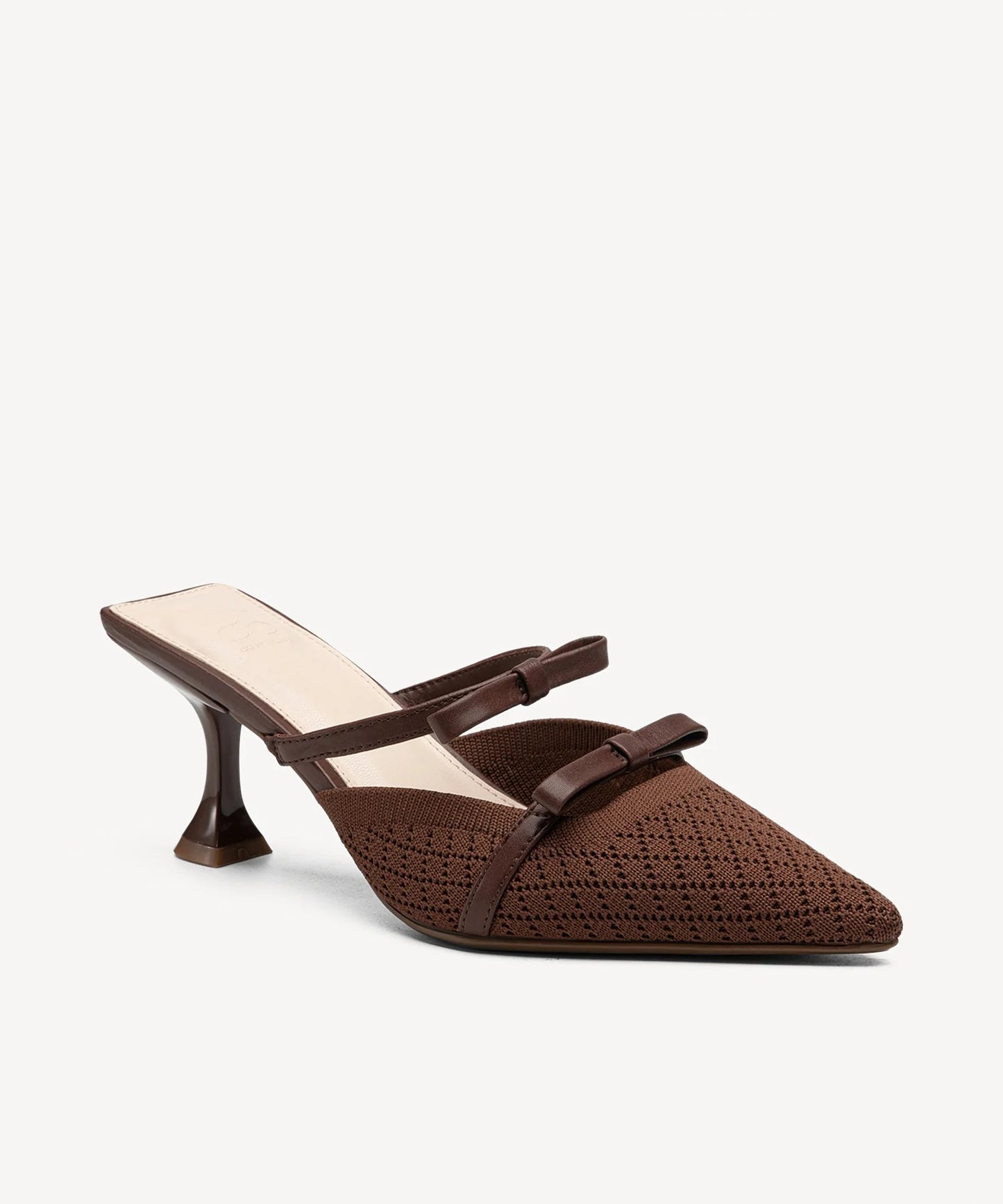 Women's Pointed Toe Heeled Mules