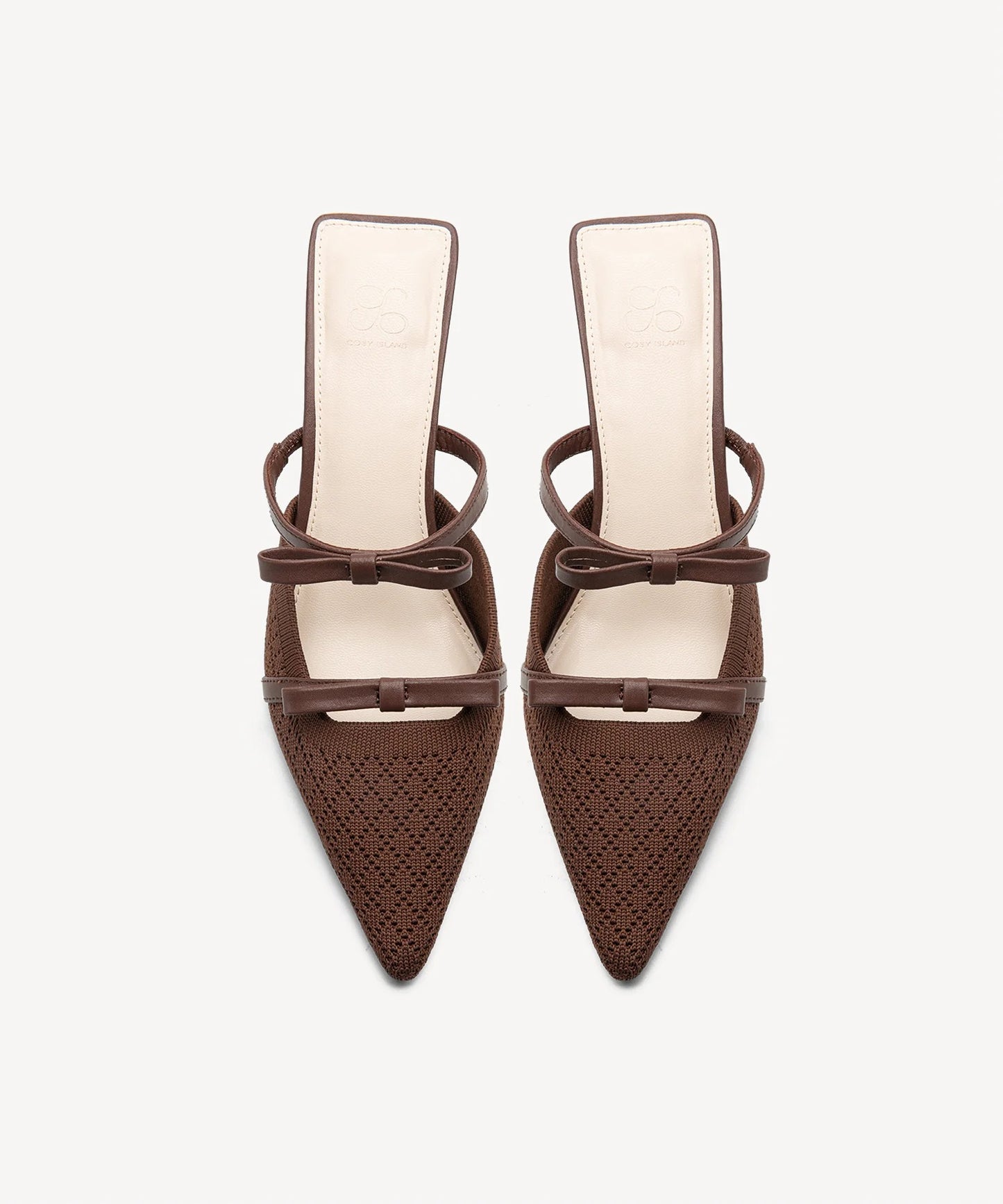Women's Pointed Toe Heeled Mules