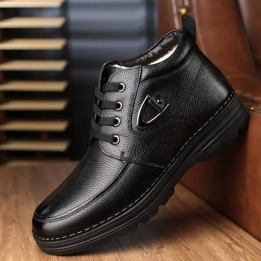 OwenGrid Men's New Thick Warm Cotton Shoes