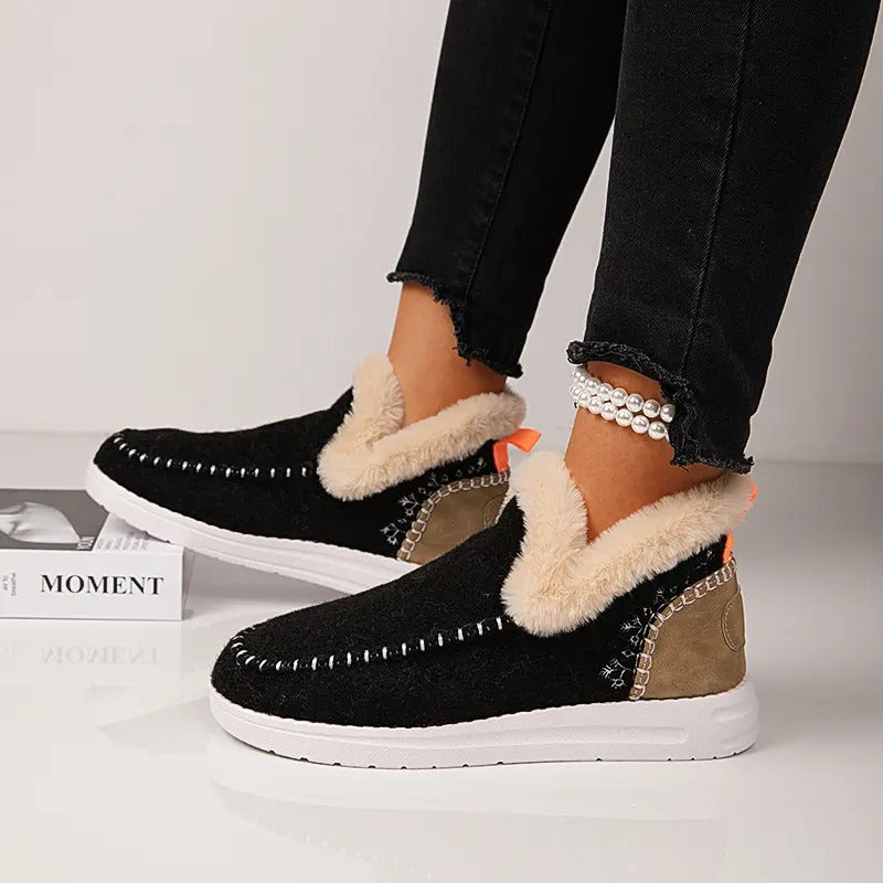 Women's Faux Fur Lined Waterproof Winter SnowBoots