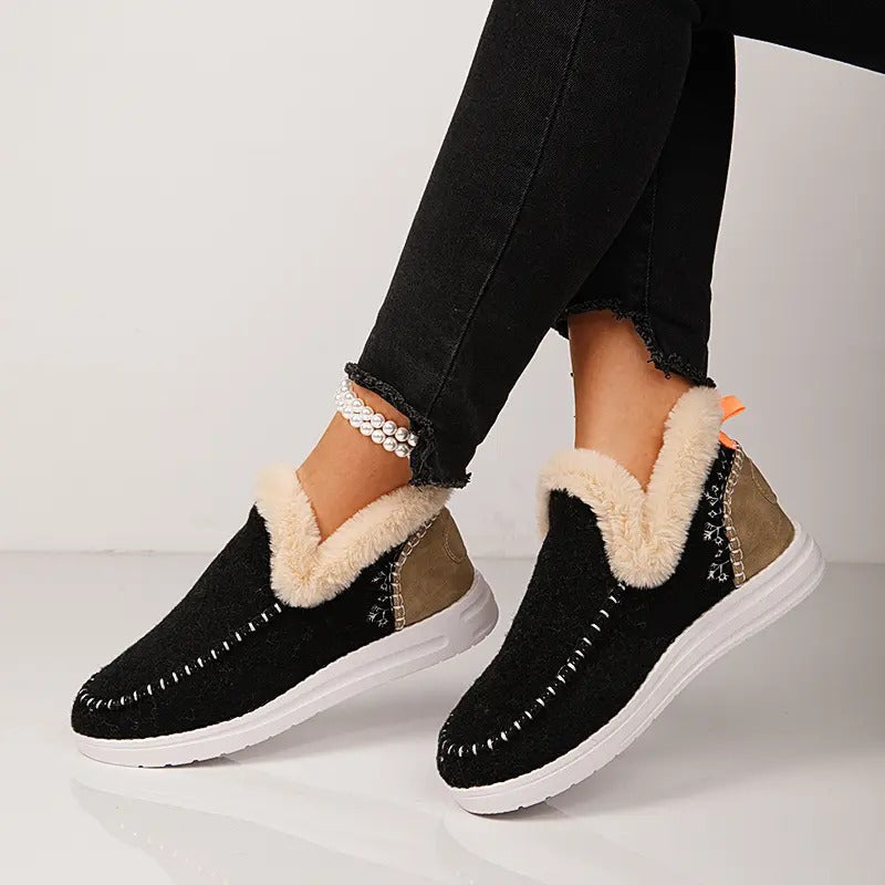 Women's Faux Fur Lined Waterproof Winter SnowBoots