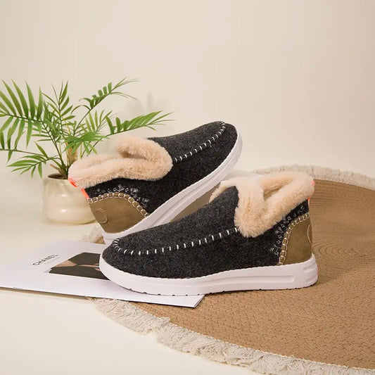 Women's Faux Fur Lined Waterproof Winter SnowBoots