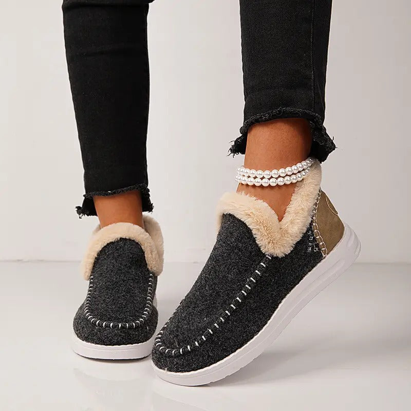 Women's Faux Fur Lined Waterproof Winter SnowBoots