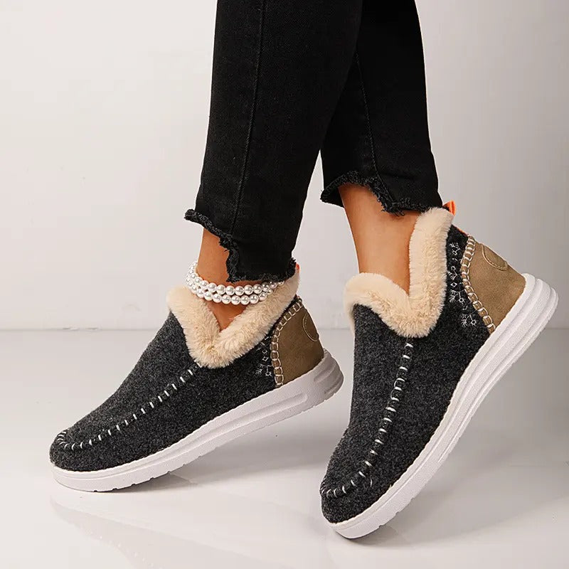 Women's Faux Fur Lined Waterproof Winter SnowBoots