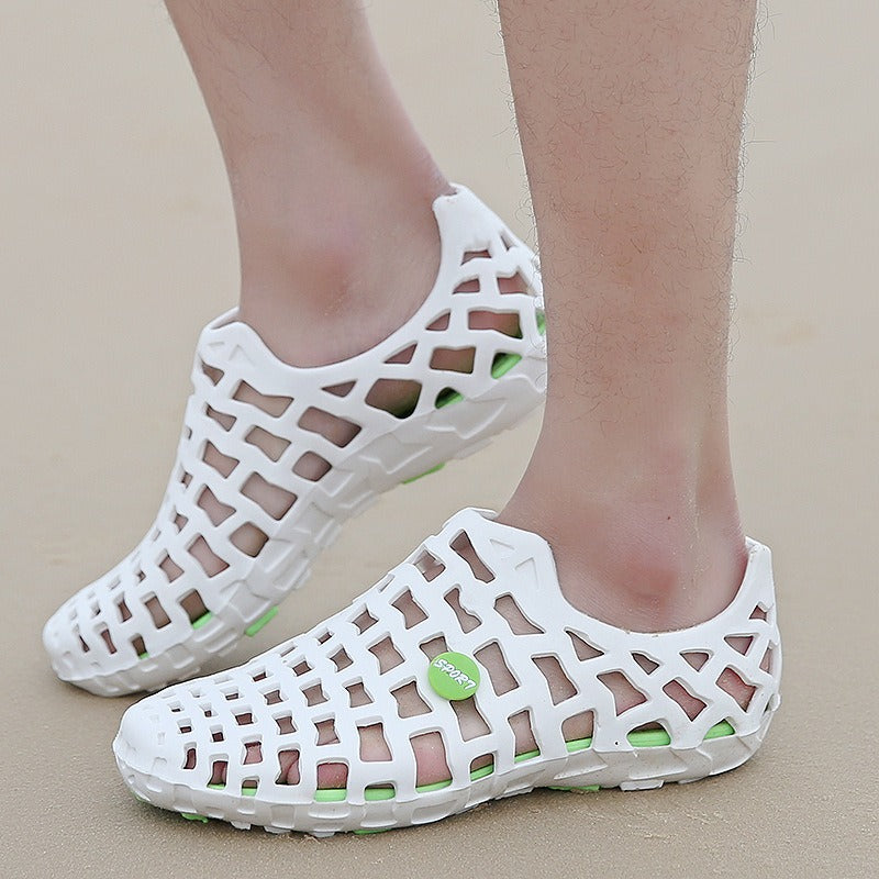 OwenGrid Summer Hollow Breathable Slip-On Sandals