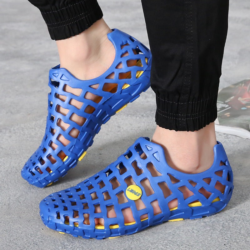 OwenGrid Summer Hollow Breathable Slip-On Sandals