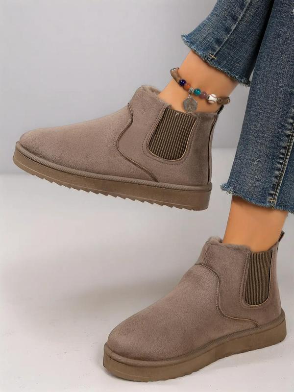Women's Plush Flat Snow Ankle Boots