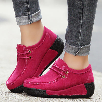 Women's Thick-soled Suede Casual Shoes