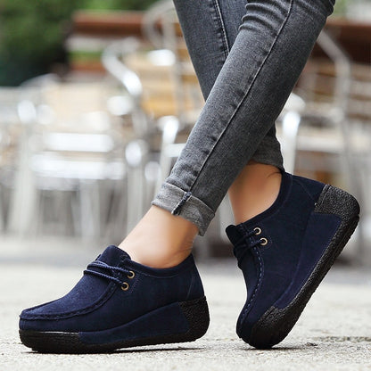 Women's Thick-soled Suede Casual Shoes