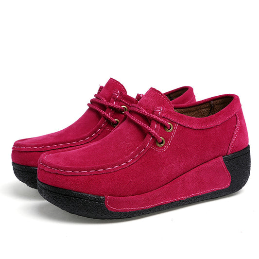 Women's Thick-soled Suede Casual Shoes