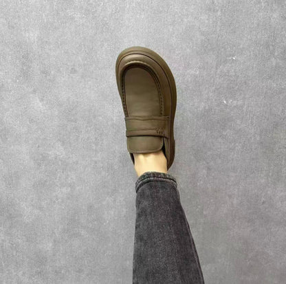 Men's Thick-soled Cowhide Business Casual Shoes