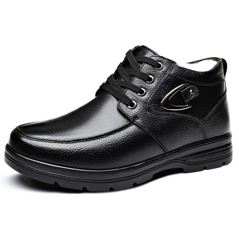 OwenGrid Men's New Thick Warm Cotton Shoes