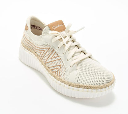 Women's Knit Skechers Lace-Up Sneaker