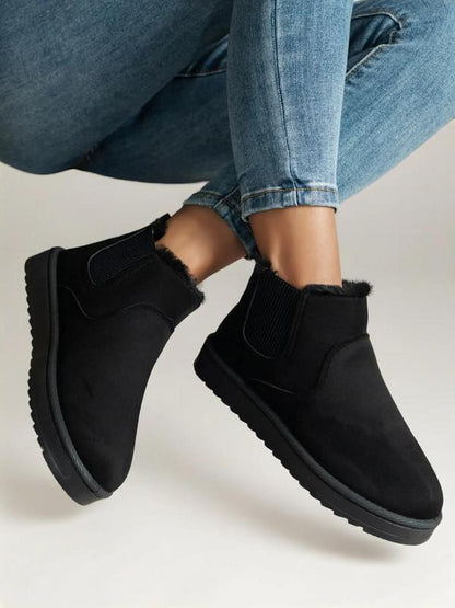 Women's Plush Flat Snow Ankle Boots