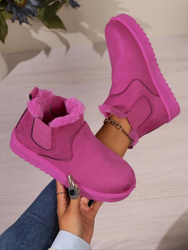 Women's Plush Flat Snow Ankle Boots