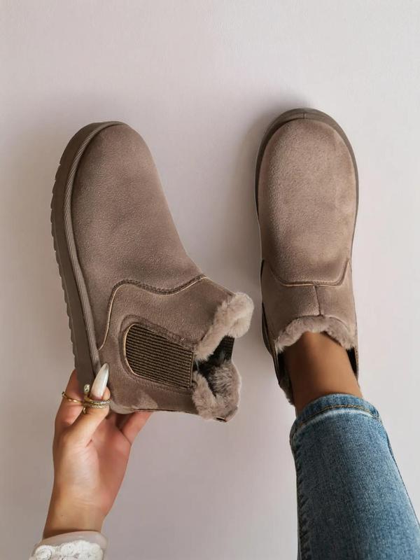 Women's Plush Flat Snow Ankle Boots
