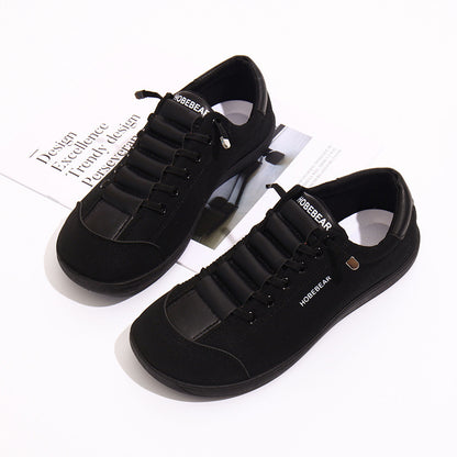 HOBIBEAR Women's Minimalist Canvas Wide Width Slip-on Shoes