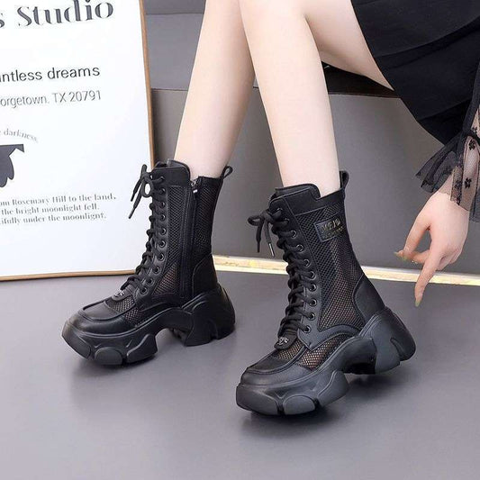 Women's High-top Thick-soled Breathable Mesh Sandals
