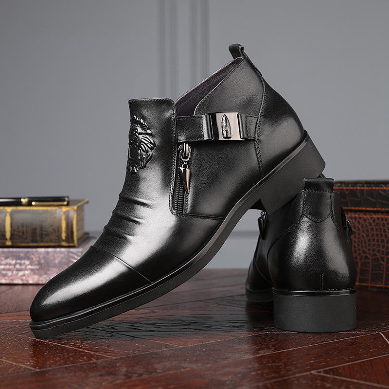 OwenGrid Men's New High Top Fashionable Business Casual Shoes