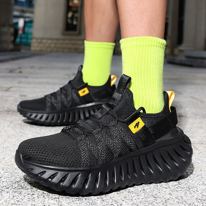 OwenGrid Men's Textile Lining Outdoor Rubber Sole Sports Casual Shoes