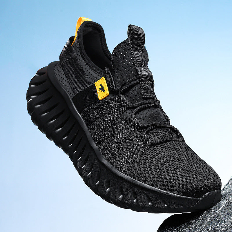 OwenGrid Men's Textile Lining Outdoor Rubber Sole Sports Casual Shoes