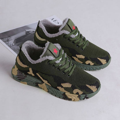 Outdoor Camouflage Regular Fur Lining Casual Sneakers