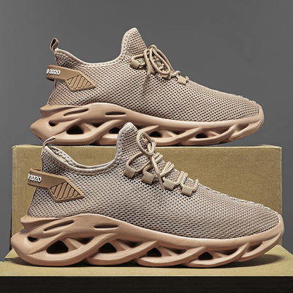 OwenGrid Men's Sporty Lace-Up Low-Top Sneakers