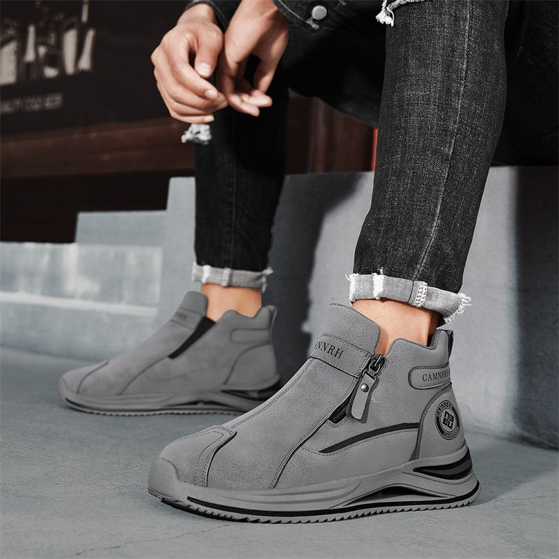 OwenGrid Men's Waterproof Comfort Italian Suede Boots