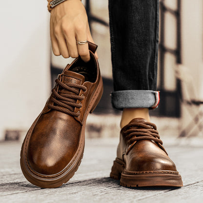 Men's Retro Low-top Big Head Martin Boots