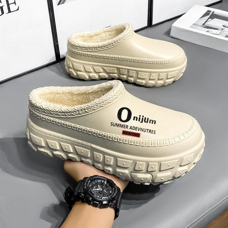 Autumn/Winter Non-Slip Outdoor Warm Closed-Toe Sandals