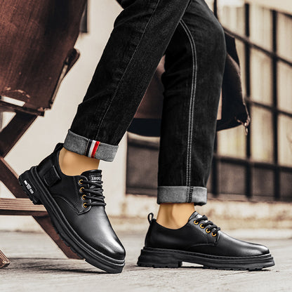 Men's Retro Low-top Big Head Martin Boots