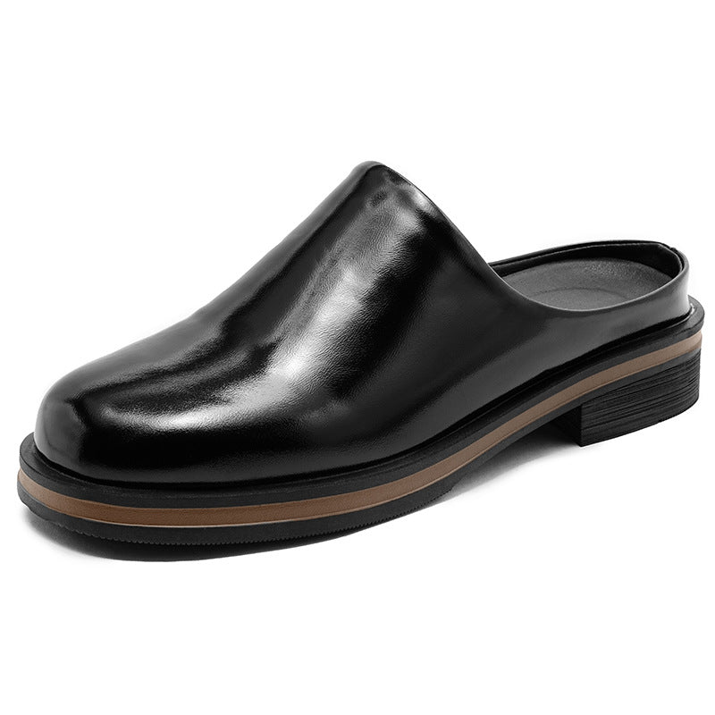 OwenGrid Men's New Big Head Muller Toe Box Slippers