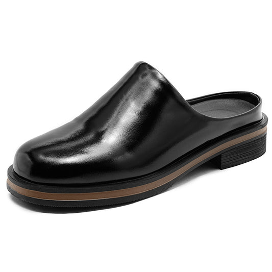 OwenGrid Men's New Big Head Muller Toe Box Slippers