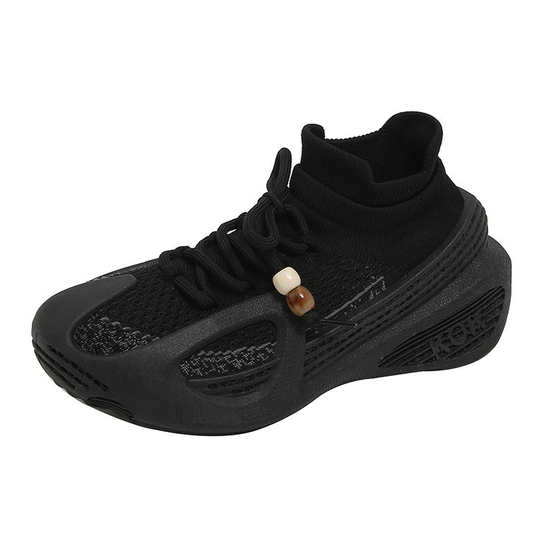 Women's Breathable Textile Upper Sock Shoes