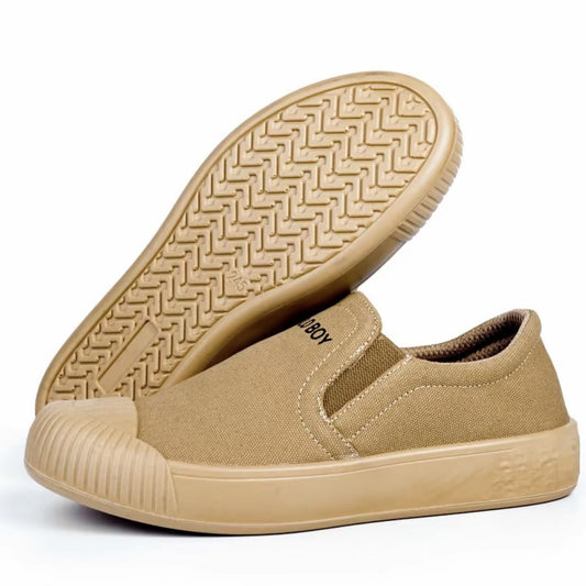 Men's Low-top Puncture-Resistant Canvas Shoes