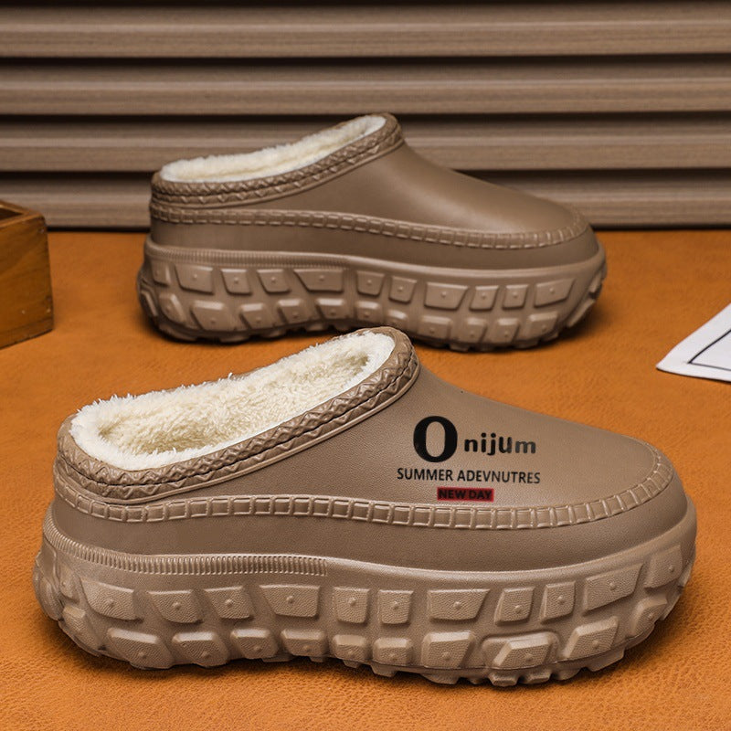 Autumn/Winter Non-Slip Outdoor Warm Closed-Toe Sandals