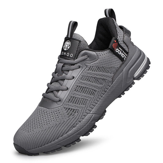 Men's Contrast Mesh Lace Up Low Top Trainer Sneakers
