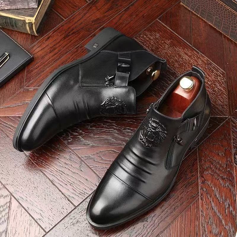 OwenGrid Men's New High Top Fashionable Business Casual Shoes
