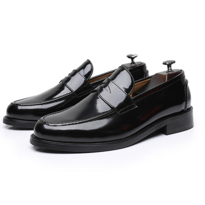 OwenGrid New Men's Round Toe Business Casual Leather Shoes