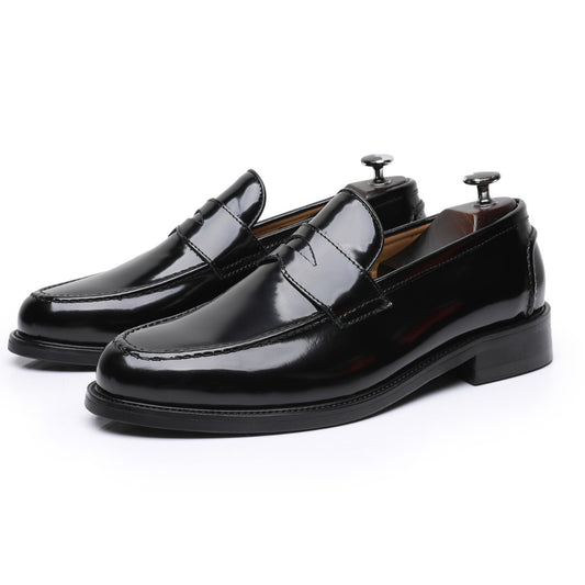 OwenGrid New Men's Round Toe Business Casual Leather Shoes