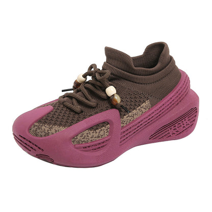 Women's Breathable Textile Upper Sock Shoes
